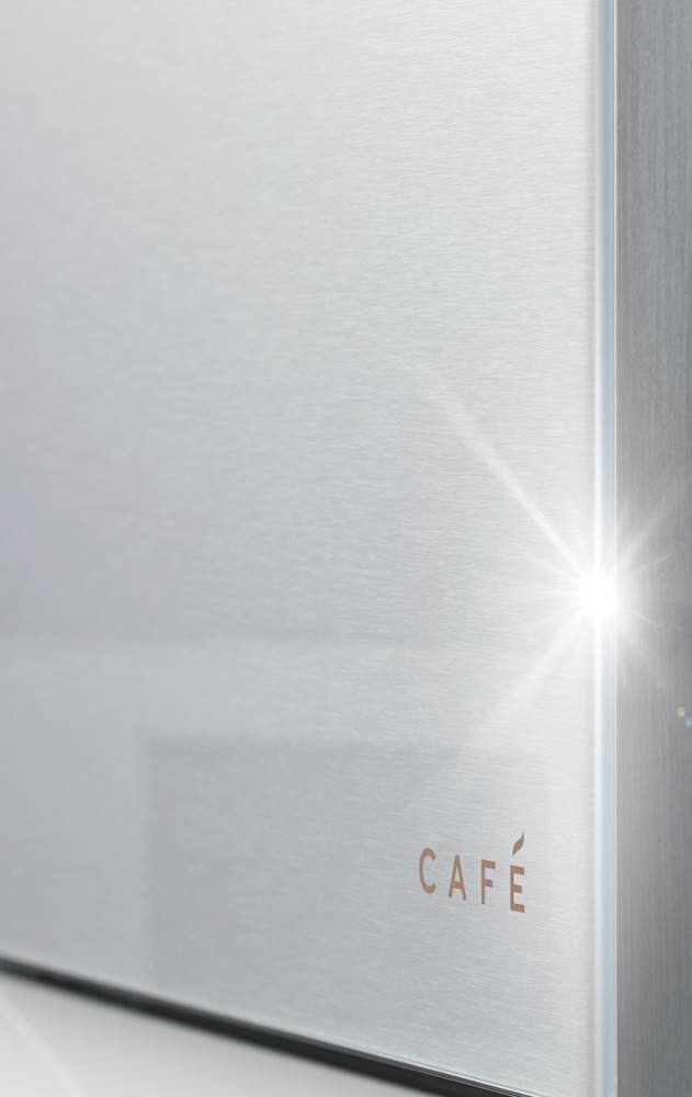 Alt View 22. Café - 2.1 Cu. Ft. Over-the-Range Microwave with Sensor Cooking - Platinum Glass.