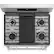 Alt View 11. Café - 5.6 Cu. Ft. Self-Cleaning Freestanding Gas Convection Range.