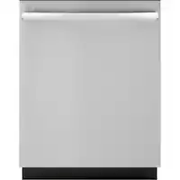 GE - 24" Top Control Built-In Tub Dishwasher with Hidden Electric Controls and 51 dBA - Stainless Steel - Front_Zoom