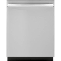 GE - 24" Top Control Built-In Dishwasher with Stainless Steel Tub - Stainless steel - Front_Zoom