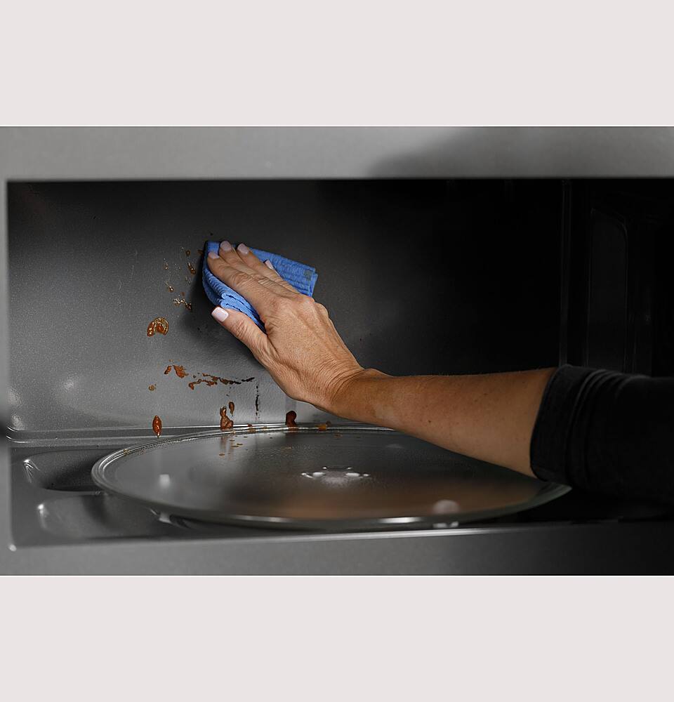 Alt View 26. Café - 2.1 Cu. Ft. Over-the-Range Microwave with Sensor Cooking - Stainless Steel.