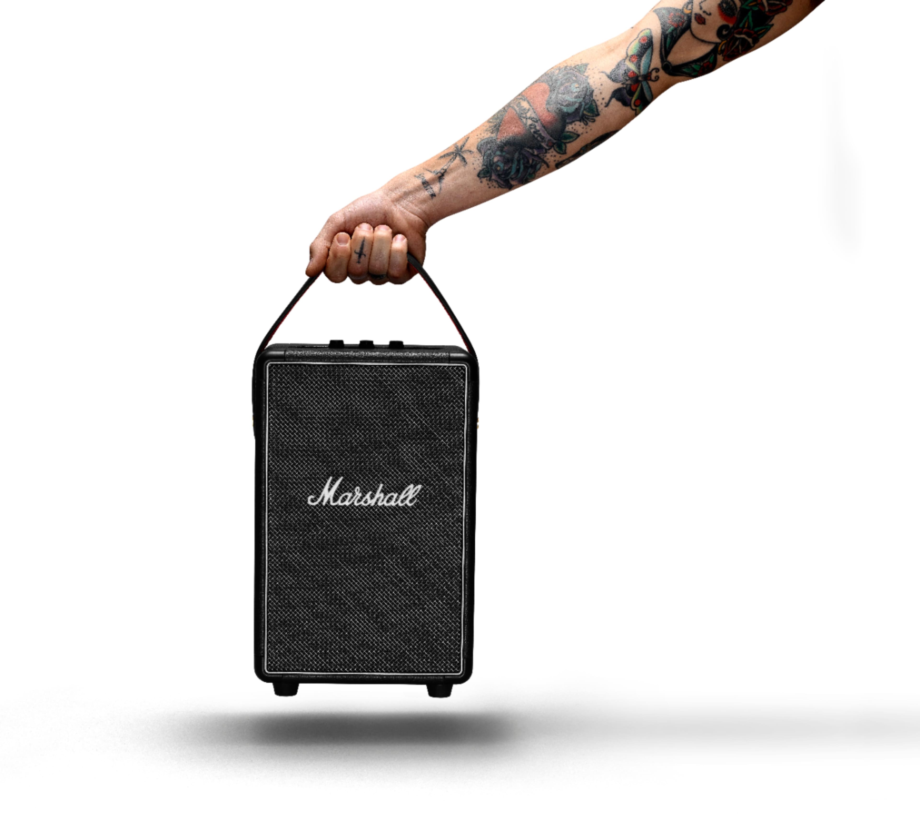 Alt View Zoom 35. Marshall - Tufton Portable Bluetooth Speaker - Black.