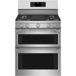 Front. Café - 7.0 Cu. Ft. Self-Cleaning Freestanding Double Oven Gas Convection Range.