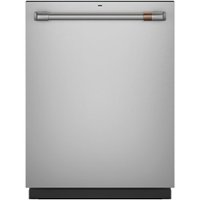 Café - 24" Top Control Tall Tub Built-In Dishwasher with Stainless Steel Tub - Stainless steel - Front_Zoom