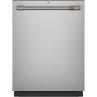 Café - 24" Top Control Tall Tub Built-In Dishwasher with Stainless Steel Tub and Silverware Jets - Stainless steel - Front_Zoom