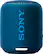 Front. Sony - SRS-XB12 Portable Bluetooth Speaker - Blue.