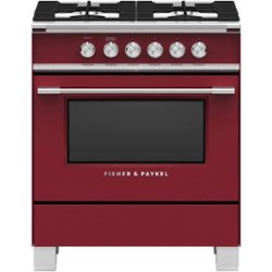 Fisher & Paykel - 3.5 Cu. Ft. Freestanding Gas Range - Red - Front_Zoom