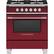 Front. Fisher & Paykel - 3.5 Cu. Ft. Freestanding Gas Range - Red.
