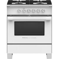Fisher & Paykel - 3.5 Cu. Ft. Freestanding Gas Range - White - Front_Zoom