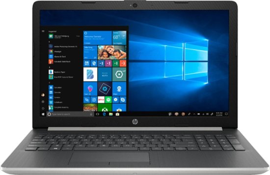 HP - 15.6" Touch-Screen Laptop - AMD Ryzen 5 - 8GB Memory - 128GB Solid State Drive - Ash Silver Keyboard Frame, Natural Silver - Front_Zoom. 1 of 6 . Swipe left for next.