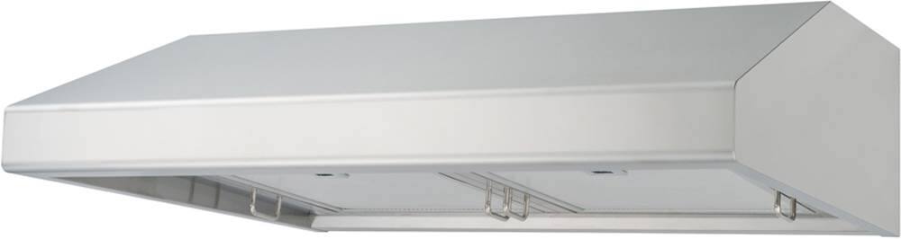 Left. Windster Hoods - 36" Externally Vented Range Hood - Stainless steel.