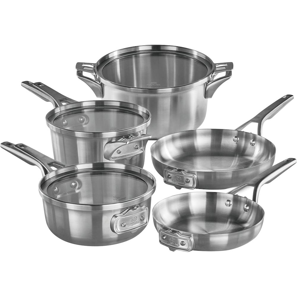 Calphalon Premier 8 Piece Oven Safe Stainless Steel Cookware Set w