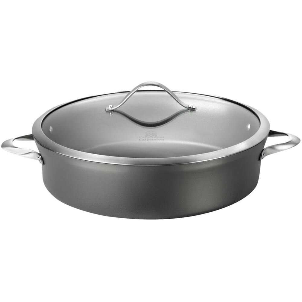 Best Buy: Calphalon Contemporary 6.8-Quart Skillet Black/Silver 1876962