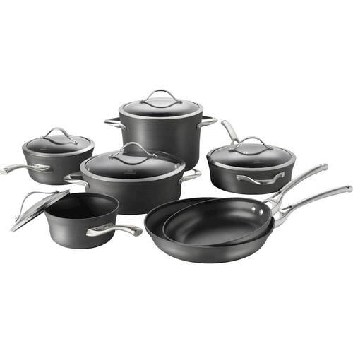 UPC 016853058068 product image for Calphalon - Contemporary 12-Piece Cookware Set - Black | upcitemdb.com