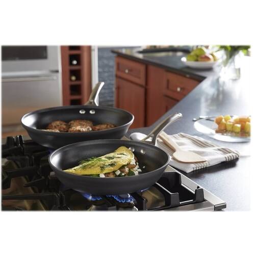 UPC 016853057887 product image for Calphalon - Contemporary Non-Stick Frying Pan - Black/Silver | upcitemdb.com