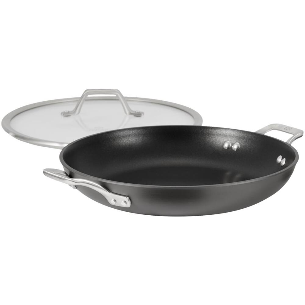 Alt View 11. Calphalon - Signature 12" Everyday Pan - Black/Gray/Silver.