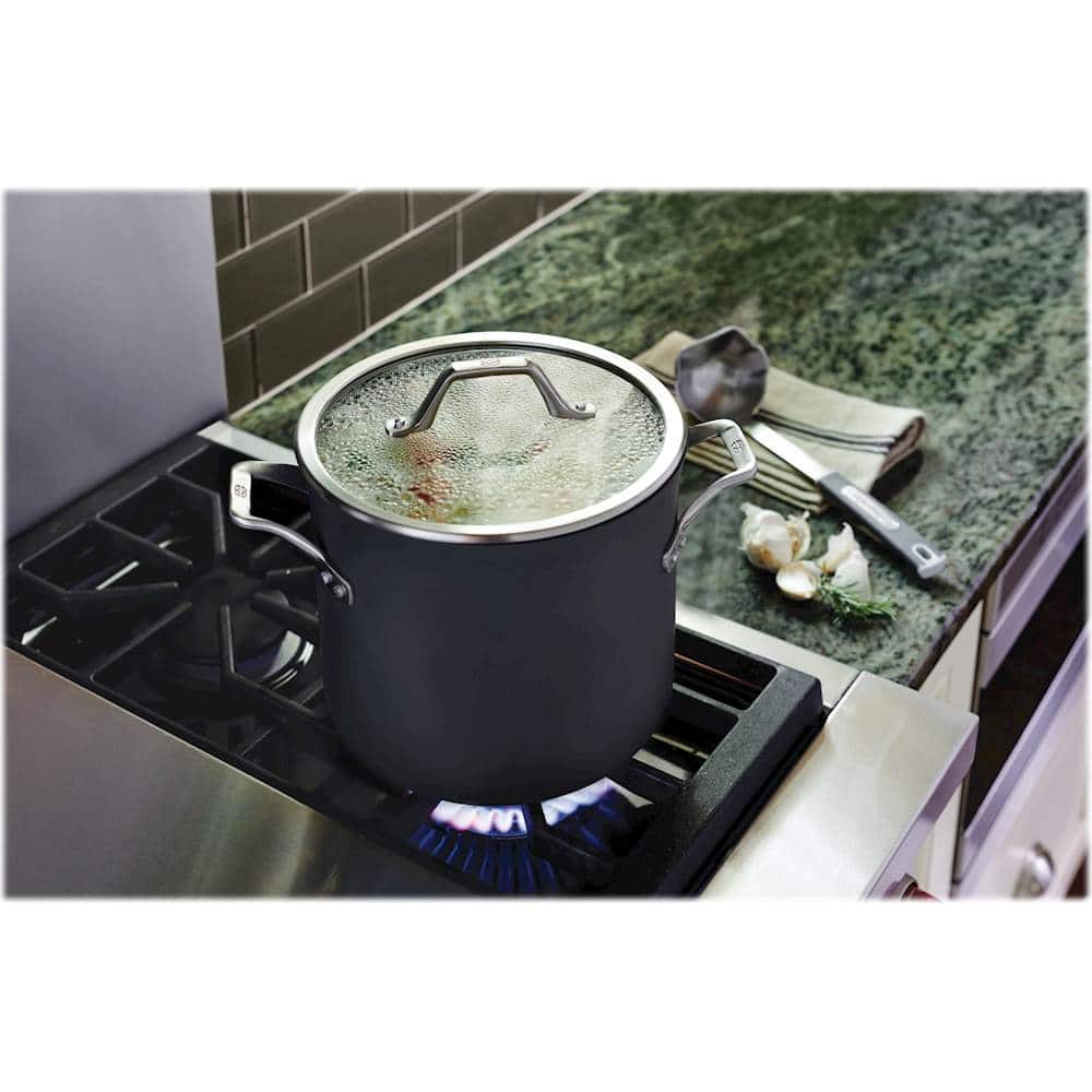 Alt View 16. Calphalon - Signature 10-Piece Cookware Set - Black.