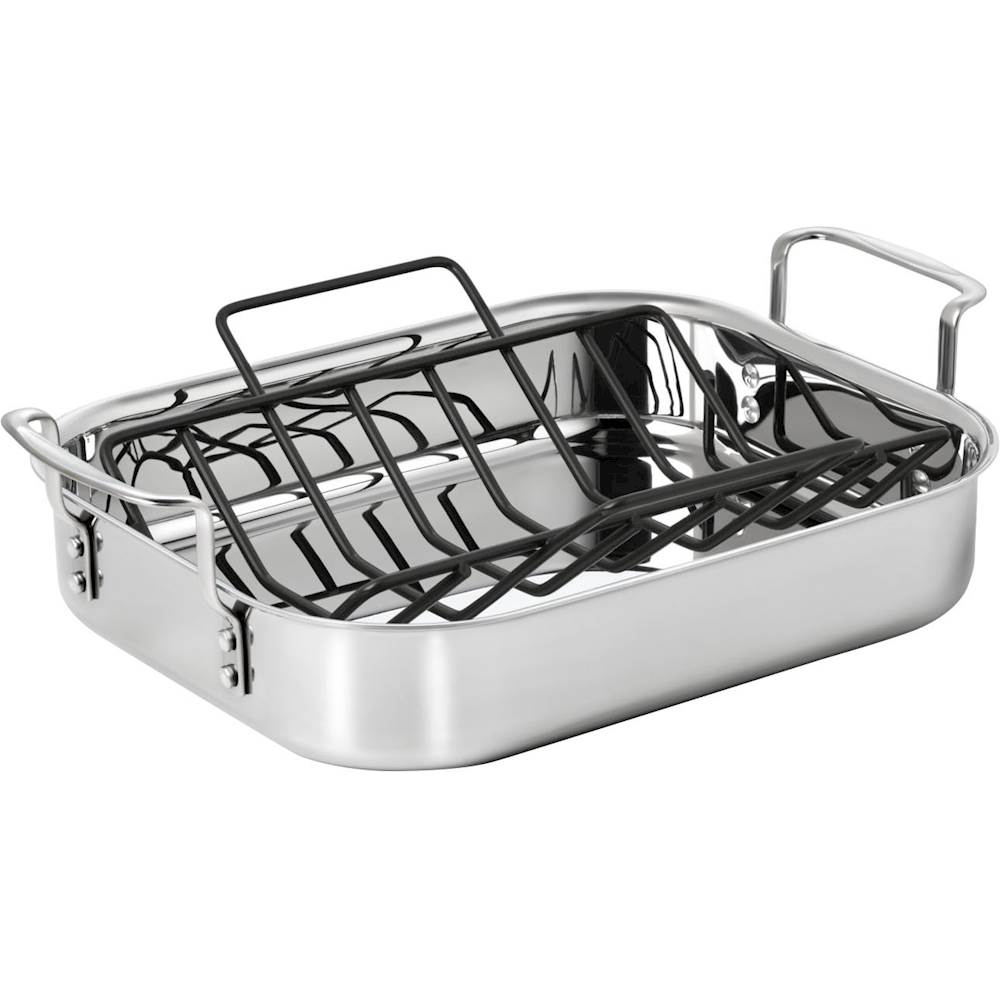 Best Buy: Calphalon 14 Tri-Ply Stainless Steel Roaster Stainless Steel  1767986
