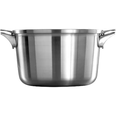 Calphalon - Premier 12-Quart Stock Pot with Cover - Stainless Steel