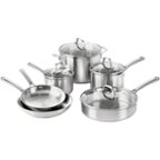 ZWILLING Clad CFX 10-pc Stainless Steel Ceramic Nonstick Cookware Set  Silver 66730-010 - Best Buy