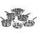 Angle. Calphalon - Premier 10-Piece Cookware Set - Stainless Steel.