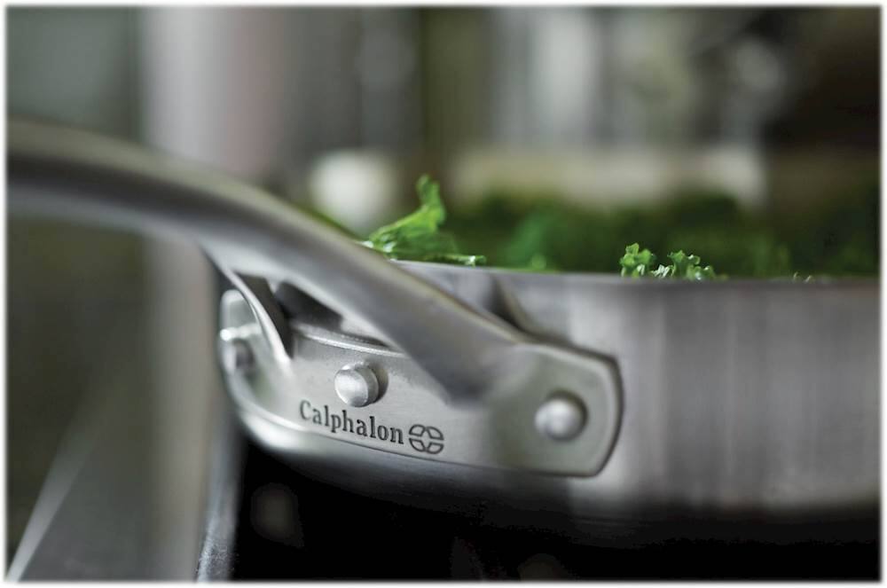 Alt View 13. Calphalon - Signature 10-Piece Cookware Set - Stainless Steel.