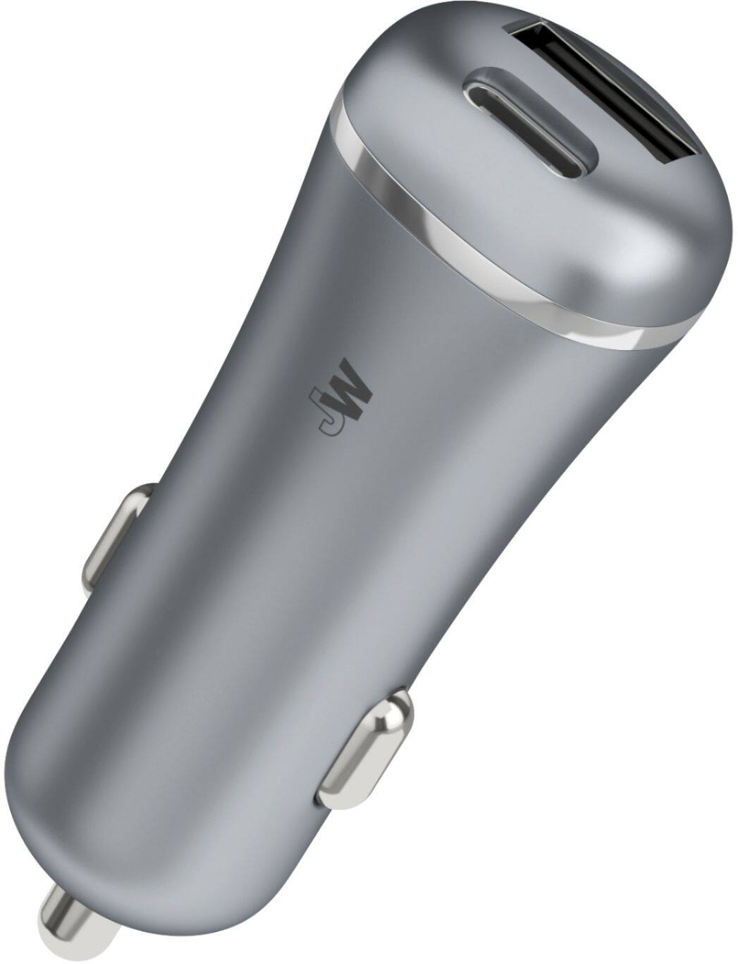 Alt View 12. Just Wireless - Vehicle Charger - Slate Gray.