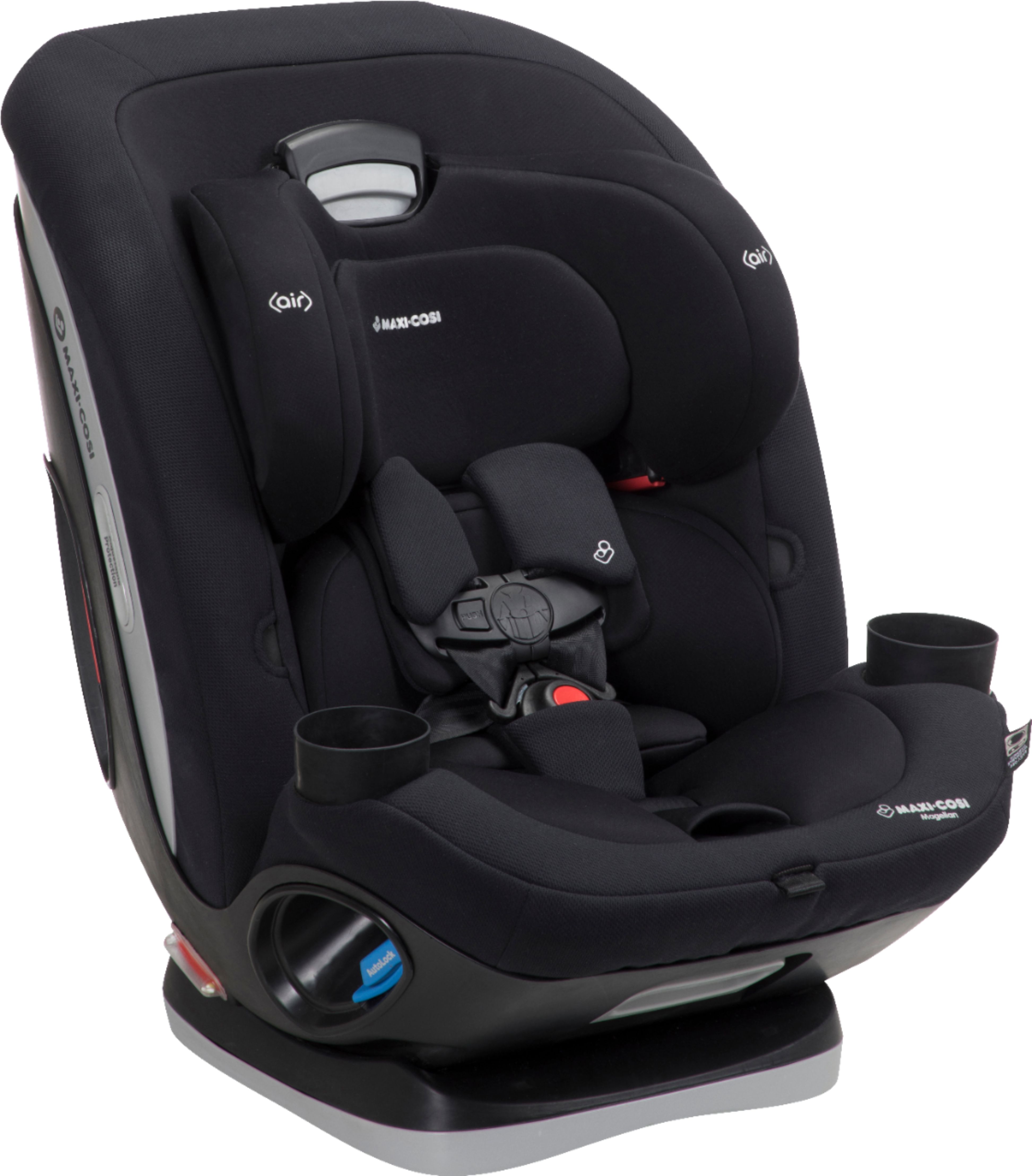 Angle View: Maxi-Cosi Magellan All-in-One Convertible Car Seat with 5 modes, Night Black