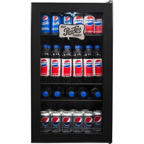 Rent to own Pepsi - 126-Can Beverage Cooler - Black | RTBShopper