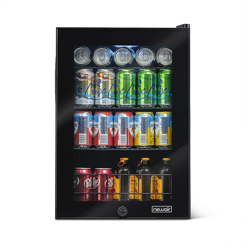 Lease-to-Own NewAir - 90-Can Freestanding Beverage Fridge, Compact with Adjustable Shelves and ...