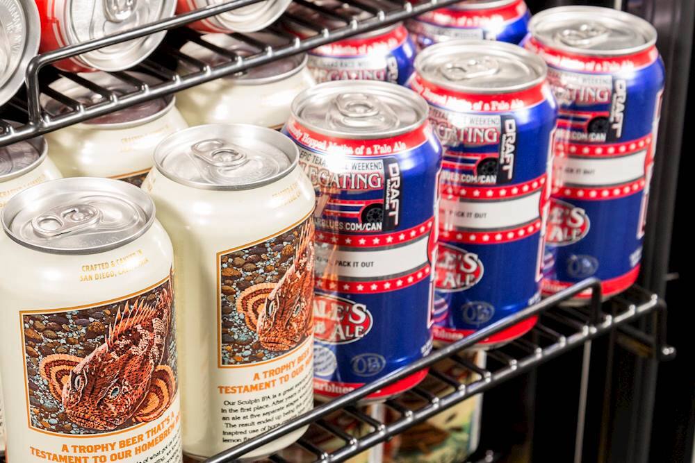 Alt View 14. NewAir - 90-Can Freestanding Beverage Fridge, Compact with Adjustable Shelves and Lock - Black.