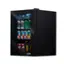 Left. NewAir - 90-Can Freestanding Beverage Fridge, Compact with Adjustable Shelves and Lock - Black.