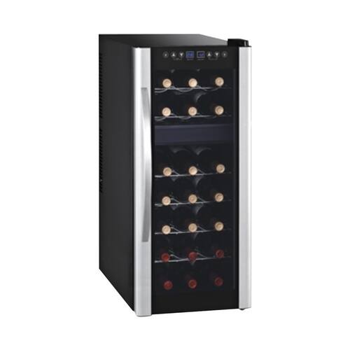 UPC 863724000059 product image for Avalon Bay - 21-Bottle Dual Zone Wine Cooler - Black/Silver | upcitemdb.com
