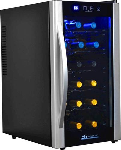 UPC 863724000042 product image for Avalon Bay - 18-Bottle Wine Cooler - Black/Silver | upcitemdb.com