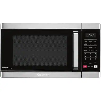 Front. Cuisinart - 1.1 Cu. Ft. Microwave with Sensor Cooking - Black Stainless Steel.