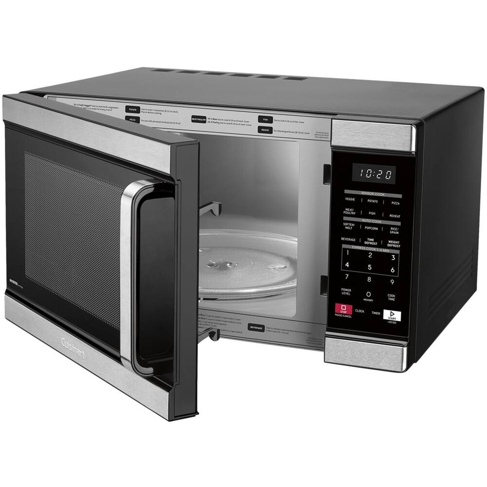 Alt View 12. Cuisinart - 1.1 Cu. Ft. Microwave with Sensor Cooking - Black Stainless Steel.