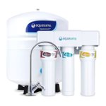 Angle. Aquasana - OptimH2O Reverse Osmosis + Clayrum 3-Stage Under Sink Water Filter System with Dedicated Faucet - Chrome.