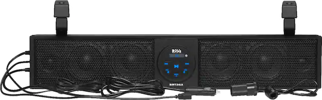 Front. BOSS Audio - 26" Weatherproof Sound Bar for ATVs/UTVs with Bluetooth and Built-In Amplifier - Black.