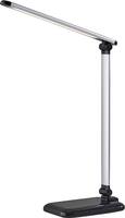Adesso - LED Desk Lamp with Touch Dimmer and USB Port - Black/Silver - Front_Zoom