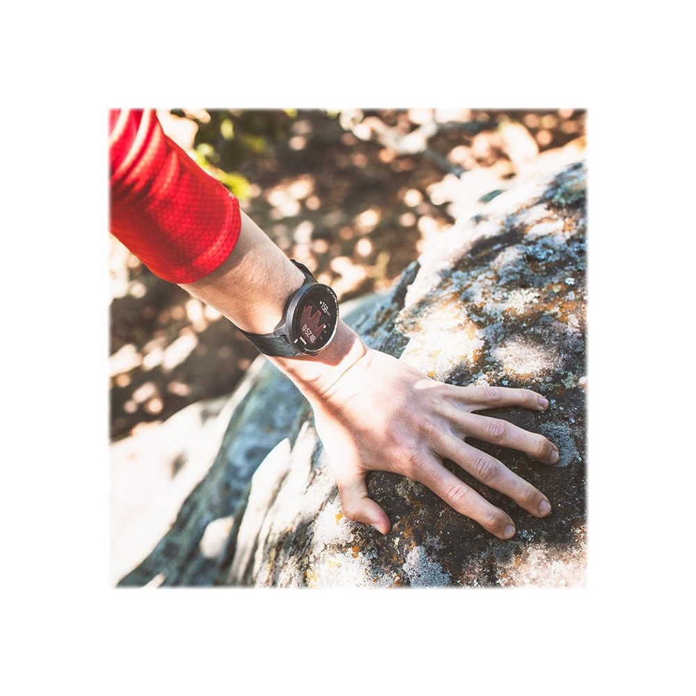Left View: SUUNTO - 9 Titanium Outdoor/Sports Adventure Tracking Connected Watch with GPS/HR - Black