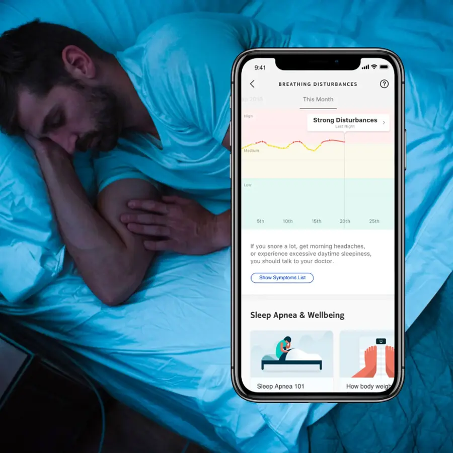 Alt View 15. Withings - Sleep Tracking Mat - Gray.