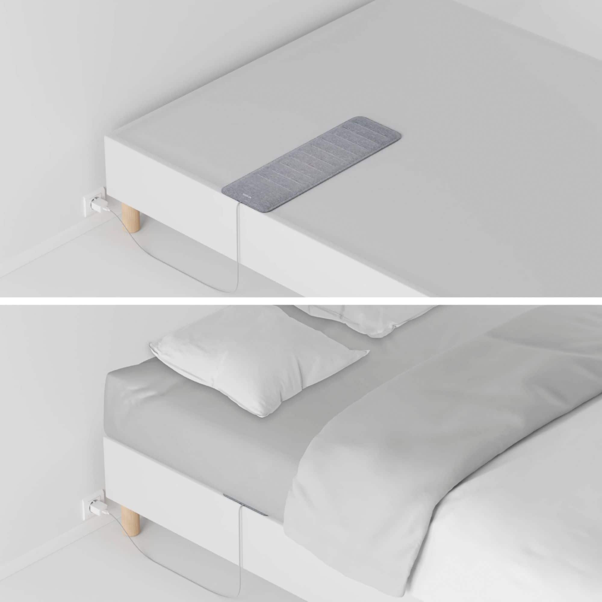 Alt View 1. Withings - Sleep Tracking Mat - Gray.