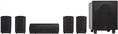 Front. Definitive Technology - ProCinema 6D 5.1-Channel Home Theater Speaker System - Gloss Black.