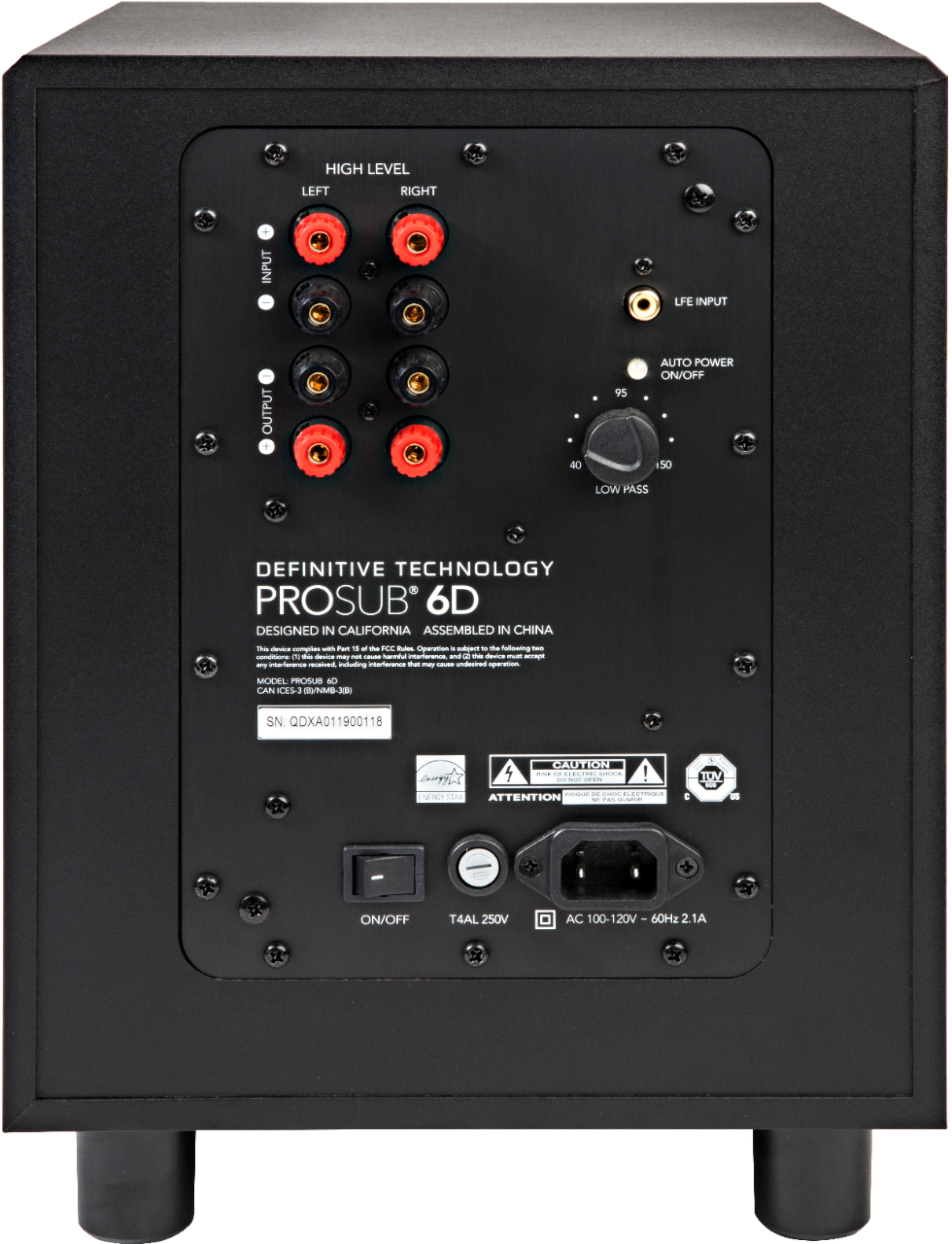 Alt View 17. Definitive Technology - ProCinema 6D 5.1-Channel Home Theater Speaker System - Gloss Black.