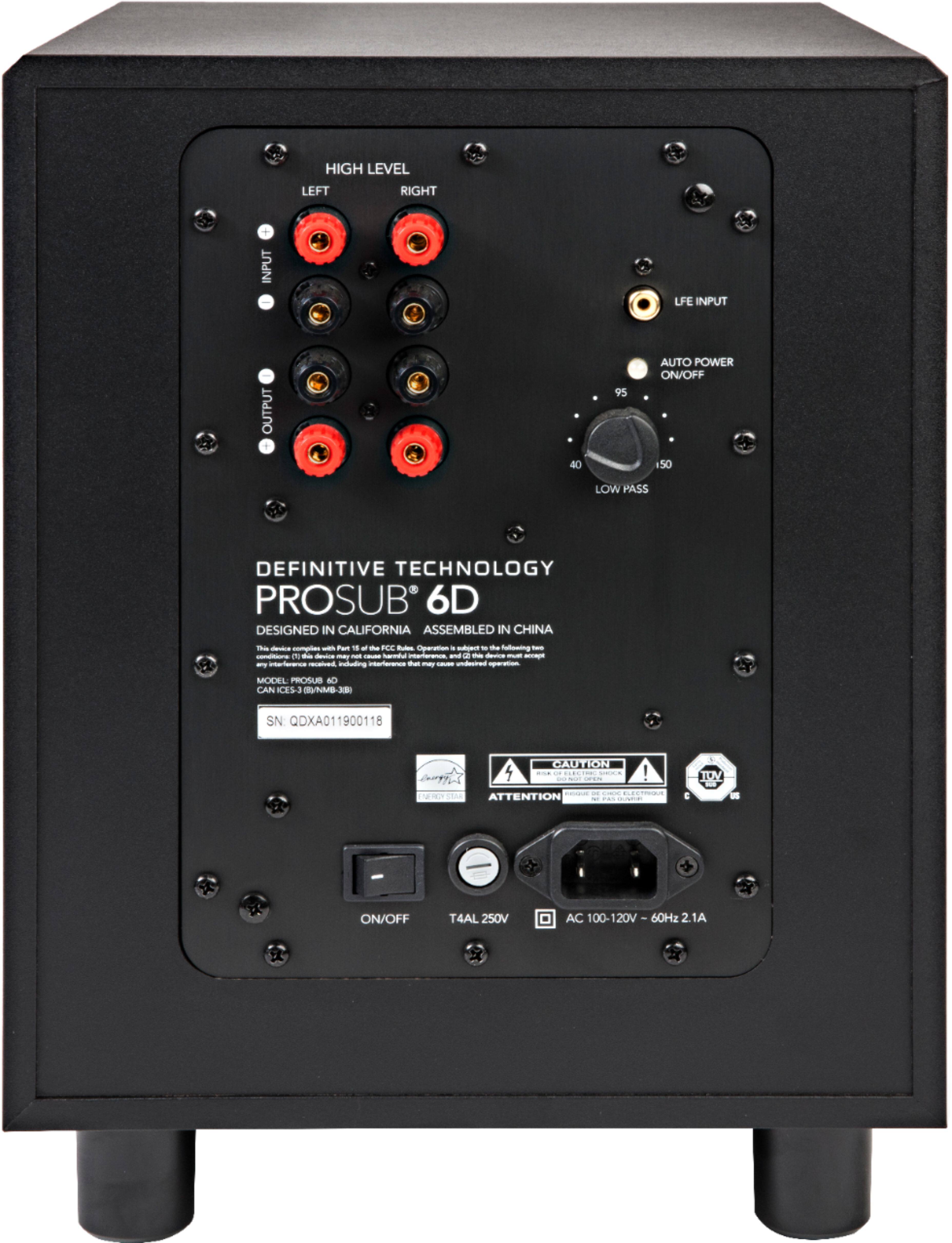 Alt View 17. Definitive Technology - ProCinema 6D 5.1-Channel Home Theater Speaker System - Gloss Black.