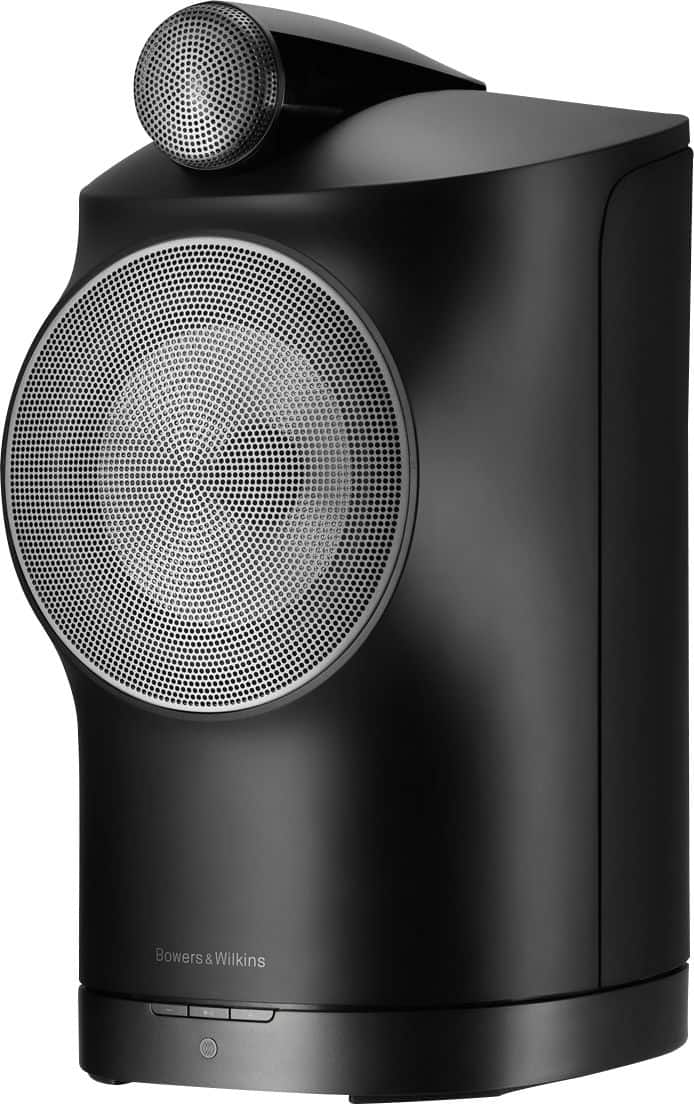 Left. Bowers & Wilkins - Formation Duo 6-1/2" Powered Wireless 2-Way Bookshelf Speakers (Pair) - Black.