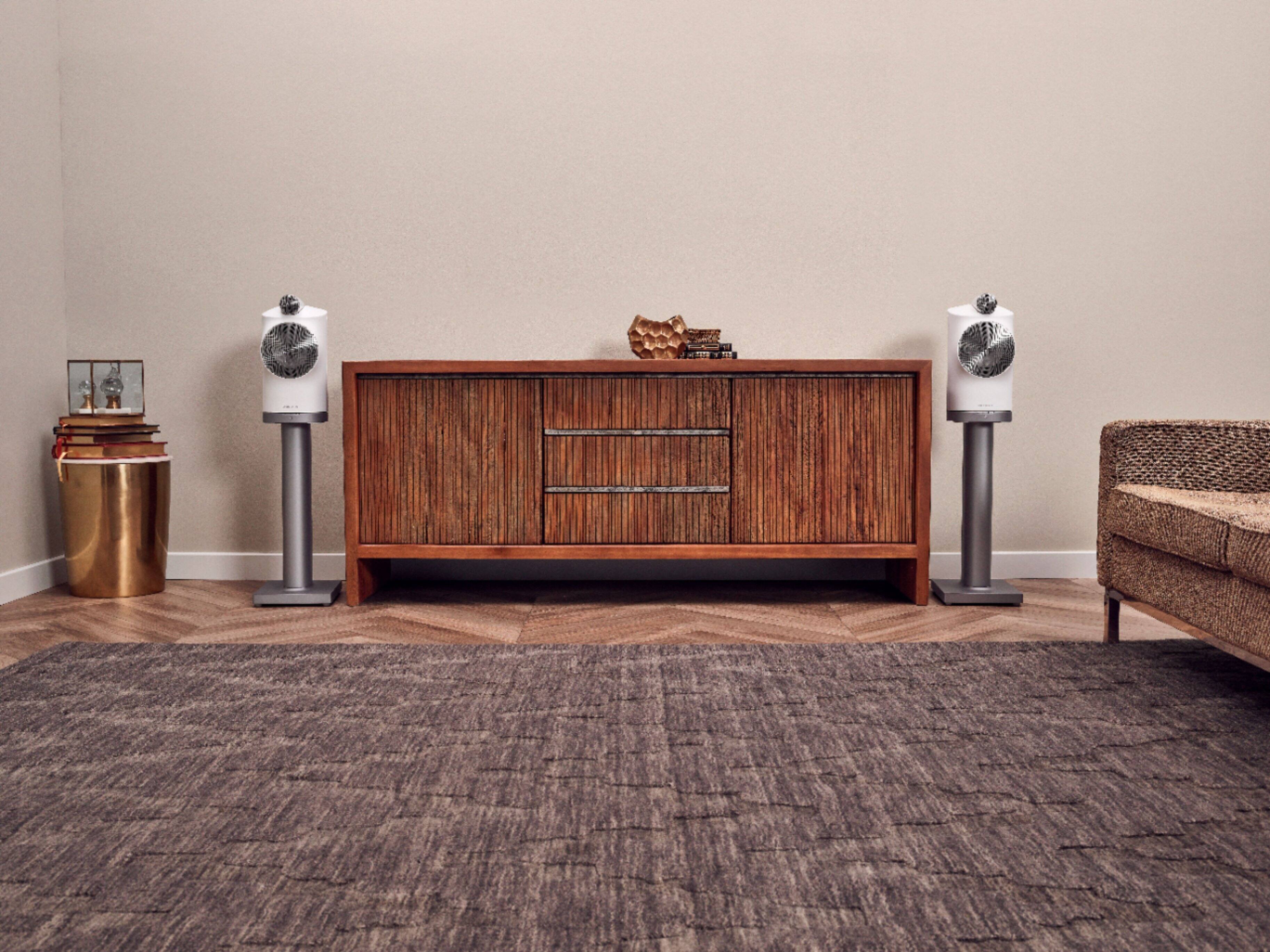 Alt View 12. Bowers & Wilkins - Formation Duo Speaker Stands (2-Pack) - Silver.