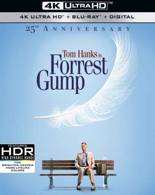 Front Standard. Forrest Gump [25th Anniversary] [Includes Digital Copy] [4K Ultra HD Blu-ray/Blu-ray] [1994].