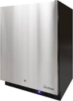 Vinotemp - 4.7 Cu. Ft. Upright Freezer - Stainless steel - Front_Zoom
