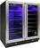 Angle. Vinotemp - 33-Bottle and 101-Can Dual Zone Wine and Beverage Cooler - Silver.